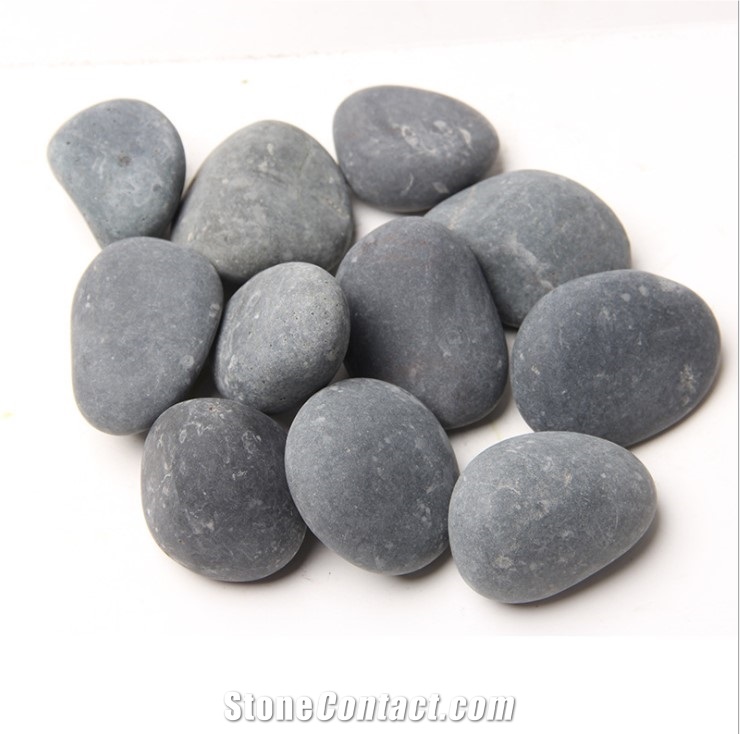 Good Quality Normal Polished Black Pebble Stone