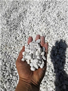 Natural Dolomite Tumbled Snow White Pebble Stone