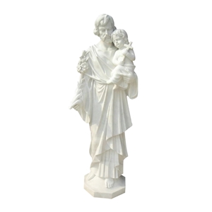Natural White Marble Religious Sculpture