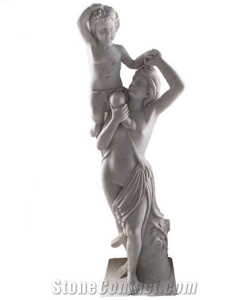 Natural White Marble Religious Sculpture