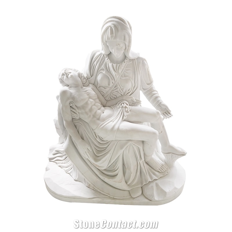Natural White Marble Religious Sculpture
