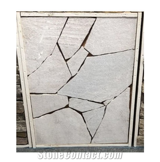 Natural White Quartzite Random Decoration Tiles