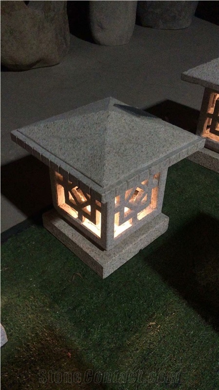 Solar Granite Garden Lanterns