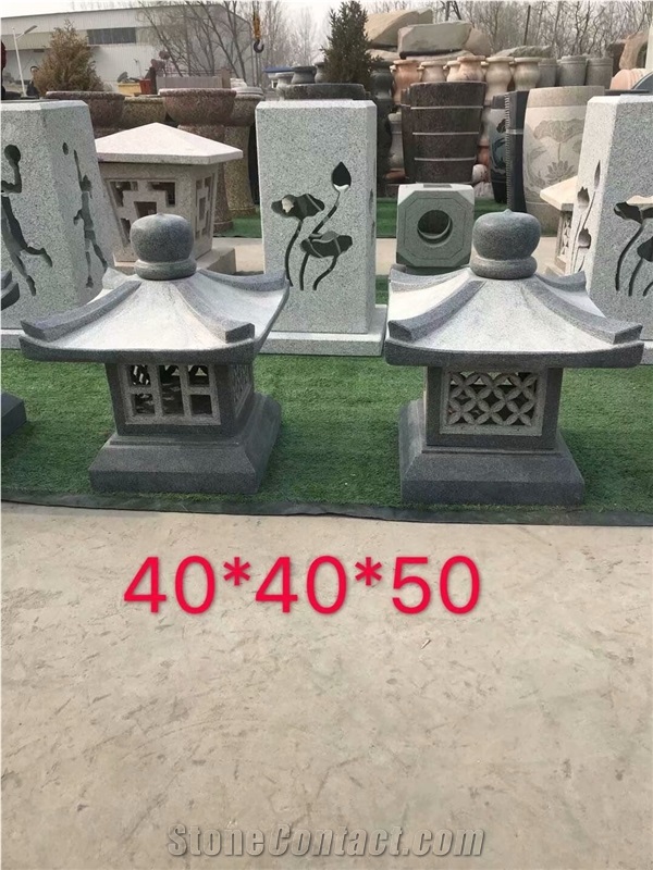 Solar Granite Garden Lanterns