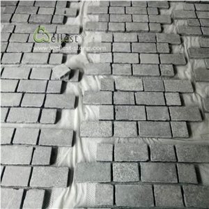 Chicago Pattern Black Basalt Patio Paver Mats