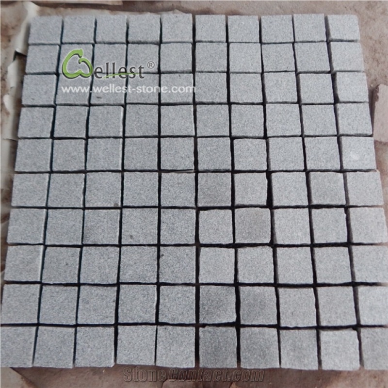 Dark Grey Granite Driveway Paving Stone Mesh