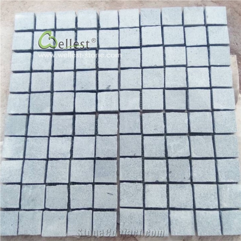 Dark Grey Granite Driveway Paving Stone Mesh