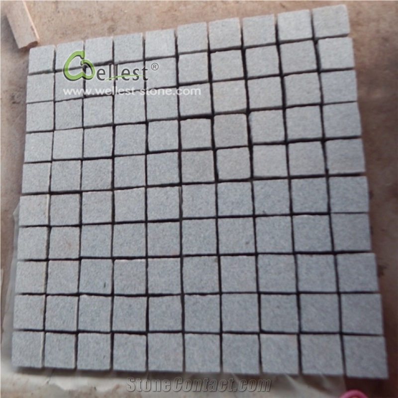 Dark Grey Granite Driveway Paving Stone Mesh