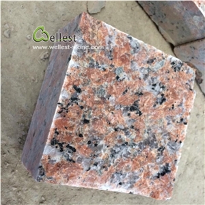 G562 Maple Red Granite Cobblestone Driveway Paver
