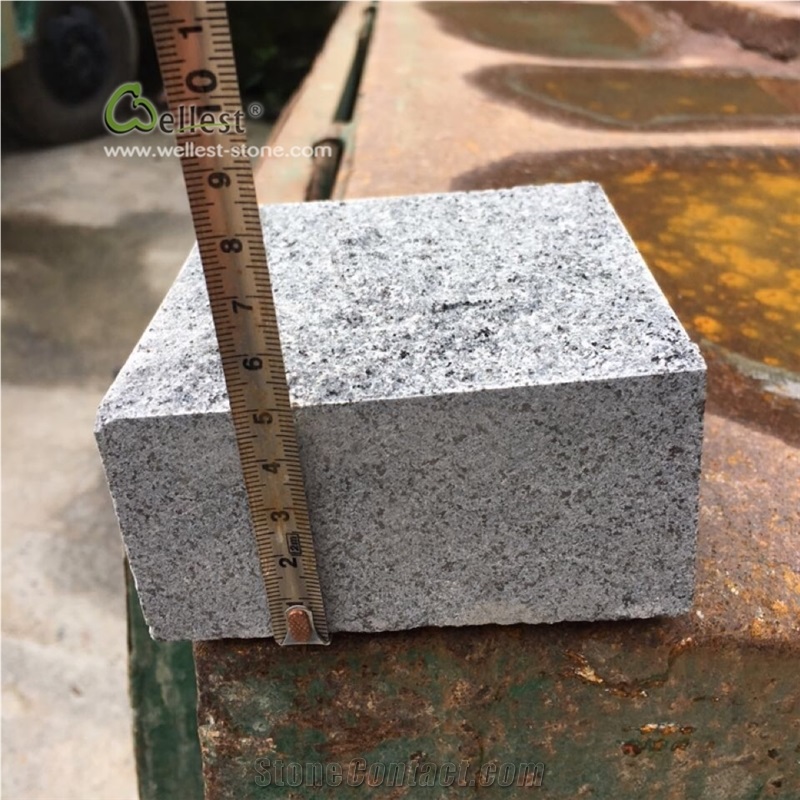 G654 Dark Grey Granite Cube Stone Paving Stone