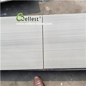 Honed Surface Grey Wood Vein Sandstone Slab