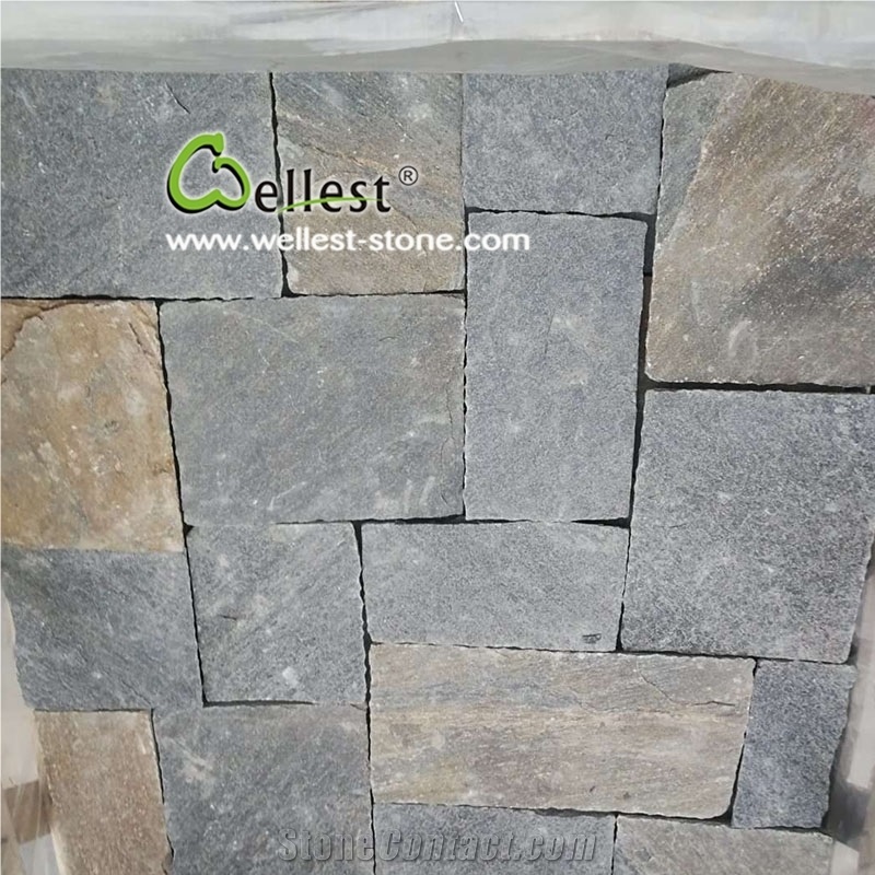 Rusty Brown Loose Rectangle Wall Stone Veneer