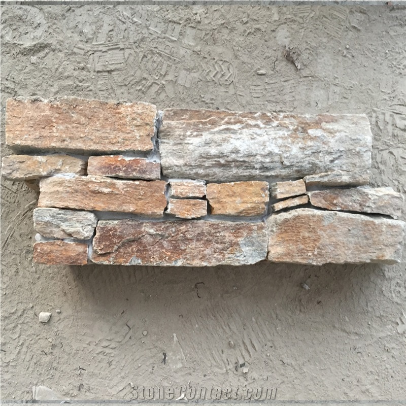 Rusty Quartzite Cement Backed Stone Veneer