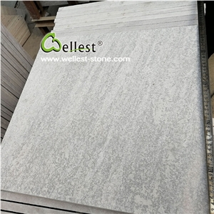 Snow White Flamed Quartzite Tiles for Swimming Pool Snow White Flamed Quartzite Tiles for Swimming Pool