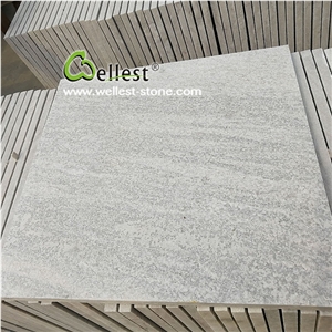 Snow White Flamed Quartzite Tiles for Swimming Pool