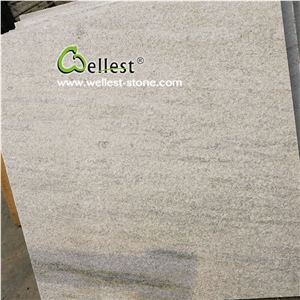 Snow White Flamed Quartzite Tiles for Swimming Pool