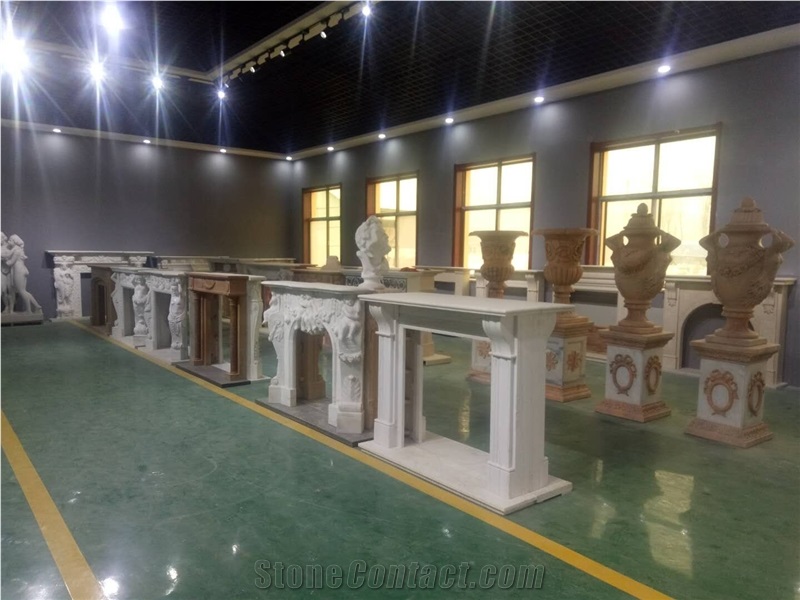 Aegan Limestone Fireplace Mantels