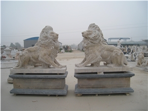 Animal Shizi Sculptures Handcarved Statues