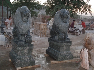 Animal Shizi Sculptures Handcarved Statues
