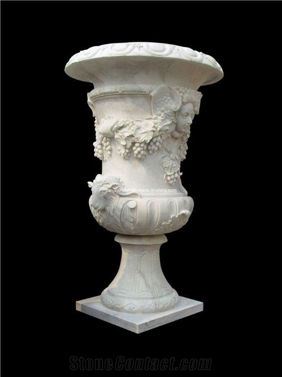 Beige Marble Stone Urns