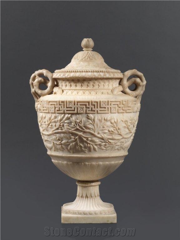 Beige Marble Stone Urns