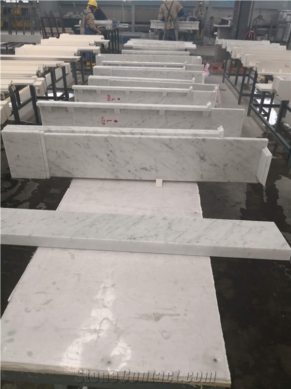 Carrara White Marble Fireplace Mantel Factory