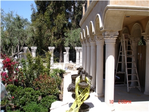 Cast Stone Columns Carved Pillars Hollow Roman