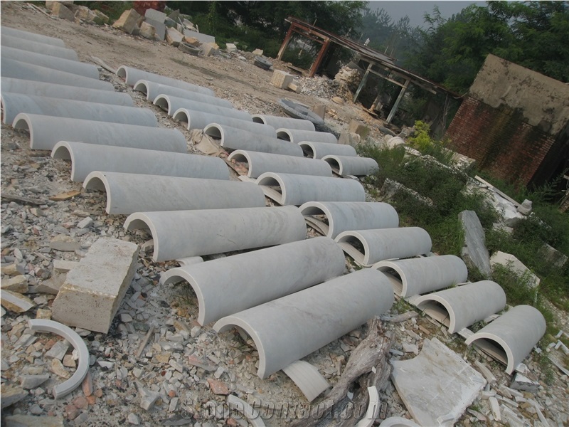 Cast Stone Columns Carved Pillars Hollow Roman
