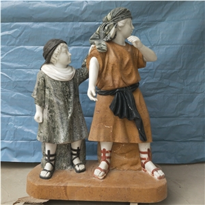 Children Sculptures, Human Statues, Handcarved
