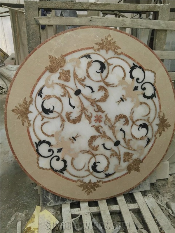 Decorative Square Oynx Waterjet Medallions