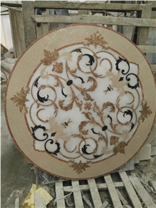 Decorative Square Oynx Waterjet Medallions