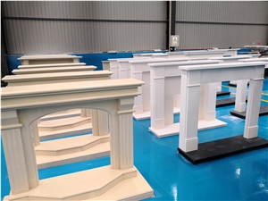 Fireplace Mantel Factory, Cheap Simple Limestone