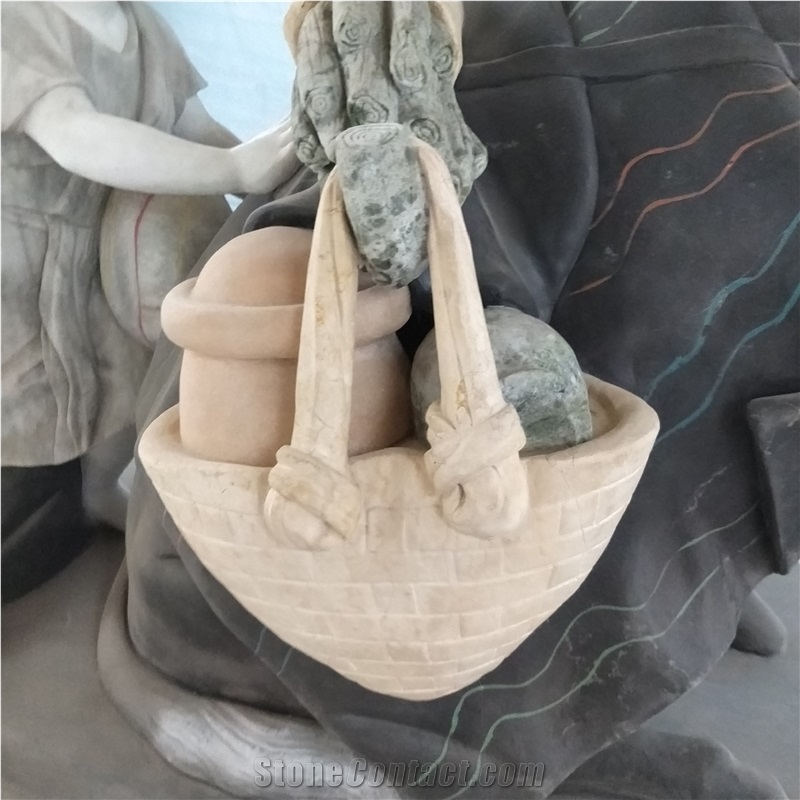 House & Human Statues, Handcarved Sculptures