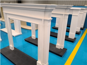 Limestone Mantels, Aegean Limestone Fireplace