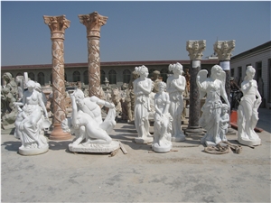 Marble Coumns Factory Hollow Cast Stone Pillars