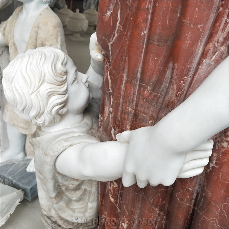 Religious Children Statues, Handcarved Sculptures