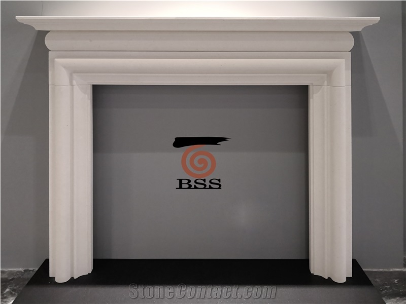 Simple Aegean Cheap Limestone Fireplace Mantels