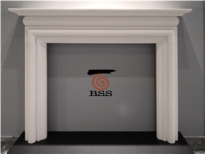 Simple Aegean Cheap Limestone Fireplace Mantels