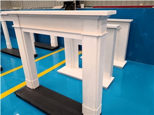 Simple Aegean Cheap Limestone Fireplace Mantels