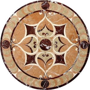 Slate Round Medallions Outdoor Floor Pattern