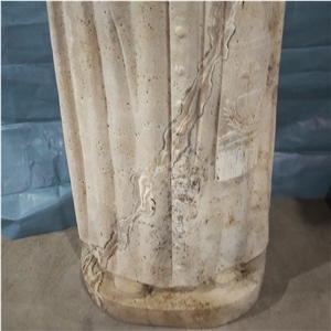 Travertine Human Religious Statues, Western Figure
