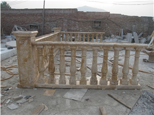 Travertine Staircase Handrails Outdoor Railings