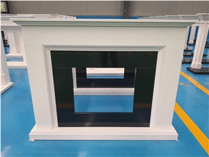 White Limestone Aegean Fireplace Mantels