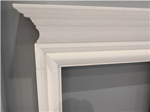 White Limestone Fireplace Mantel Factory
