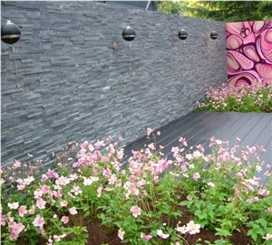 15*60cm Natural Black Slate Stone Wall Cladding