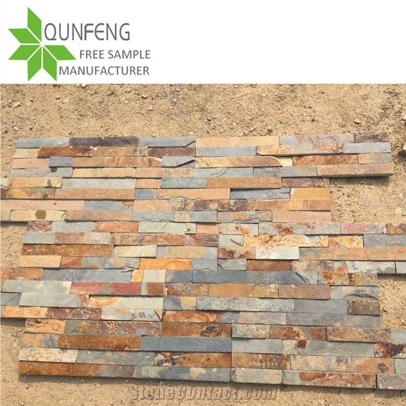 China Cultured Panel Slate Stone Wall Cladding