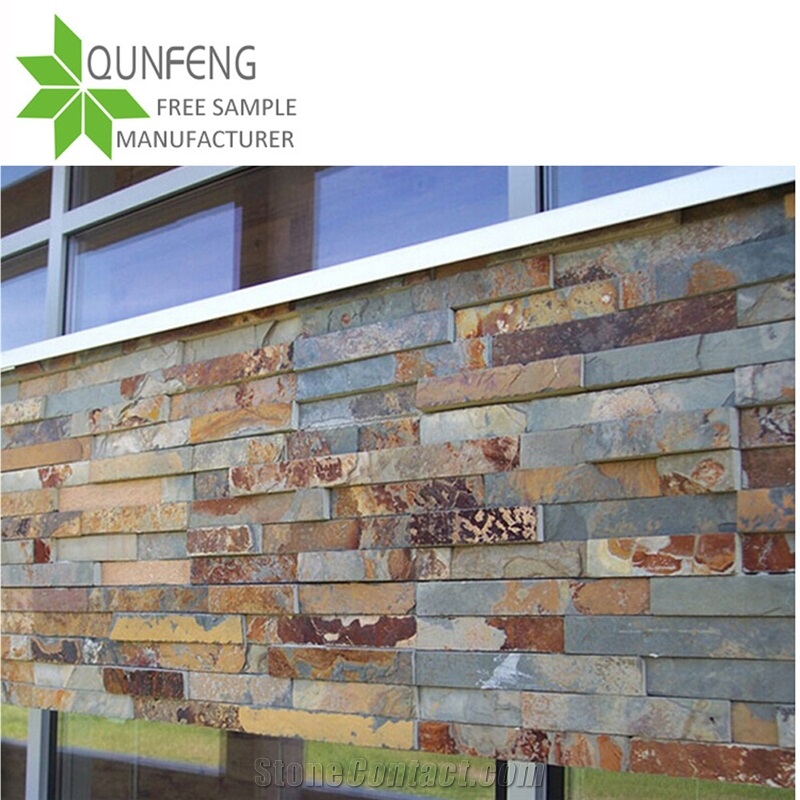 China Cultured Panel Slate Stone Wall Cladding