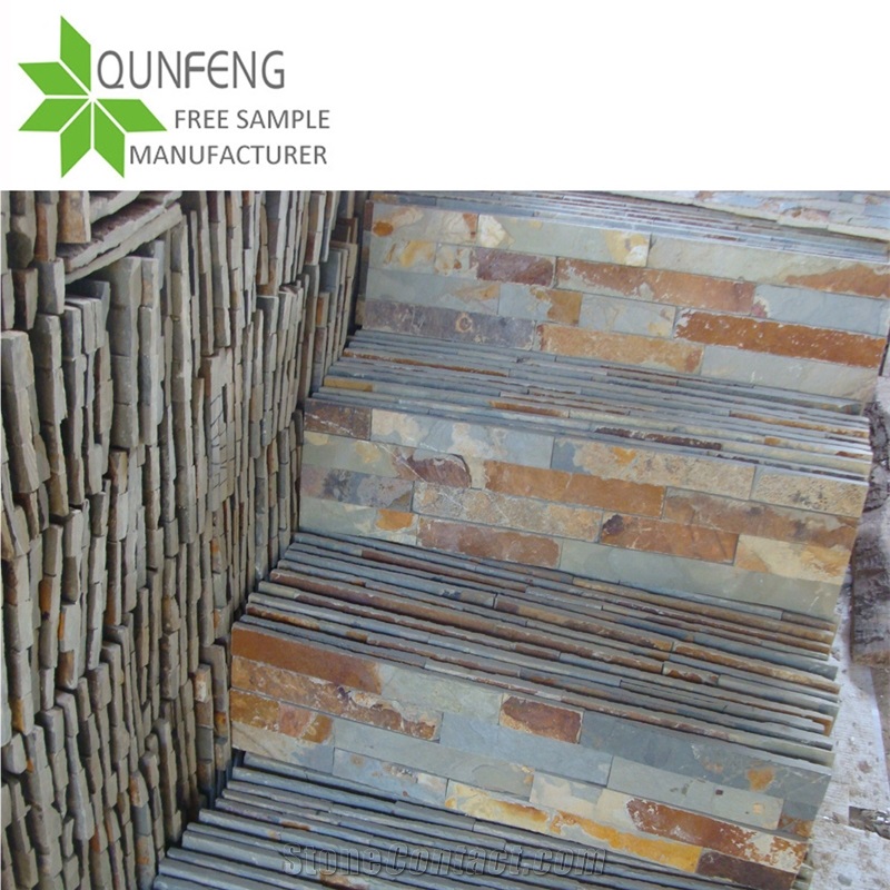 China Rusty Culture Stone Slate Wall Cladding