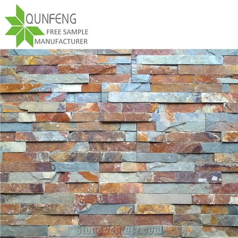 China Rusty Culture Stone Slate Wall Cladding