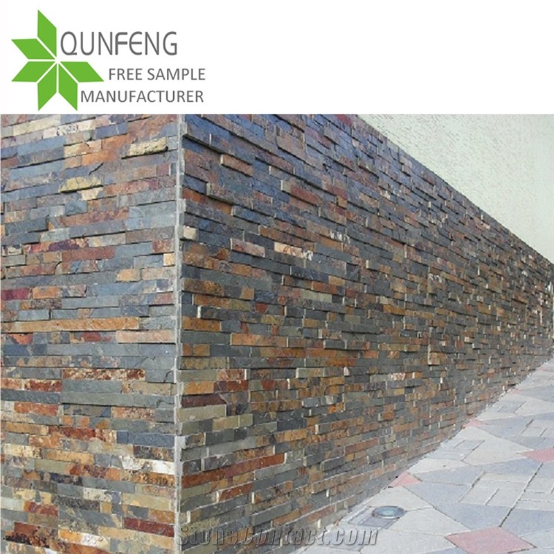 China Rusty Culture Stone Slate Wall Cladding